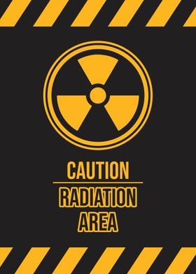 Caution radiation area