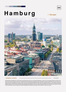 Hamburg Landscape Poster