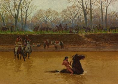 Indians Crossing The River