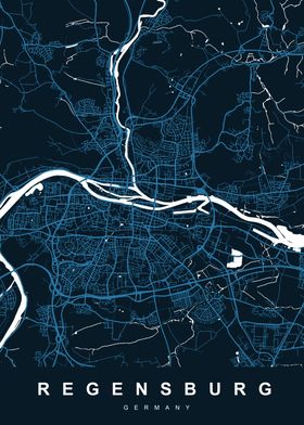 MAP REGENSBURG GERMANY