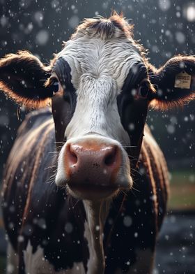 Cute Wet Cow