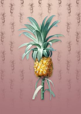 Pineapple on Dusty Pink