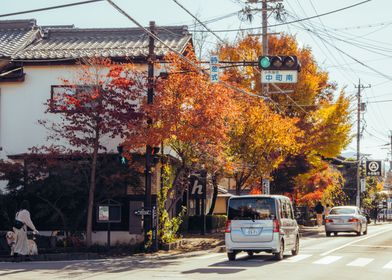 Obuse Town Japan in Autumn