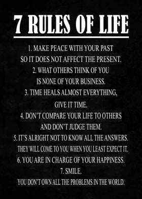 7 Rules Of Life