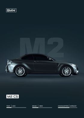 BMW M2 poster Revolicius