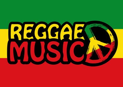 Reggae Music Peace Symbol