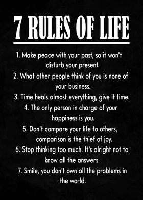 7 Rules Of Life