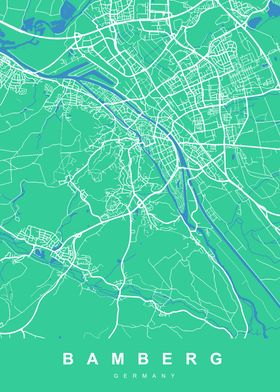 MAP BAMBERG GERMANY