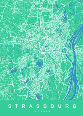 MAP STRASBOURG FRANCE