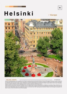 Helsinki Landscape Poster