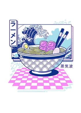 Japan Noodles Art Colour