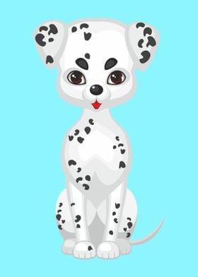 Cute dalmatian dog
