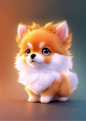 A Cute Furry Puppy