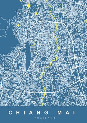 MAP CHIANG MAI THAILAND 