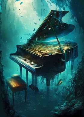 Piano Underwater