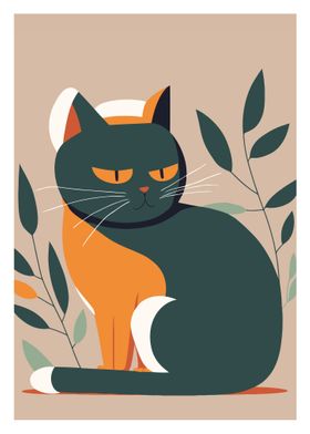 Cute Cat Illustration