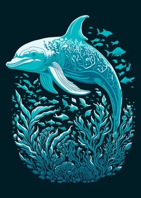 Underwater Scenery Dolphin