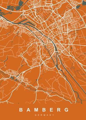 MAP BAMBERG GERMANY  