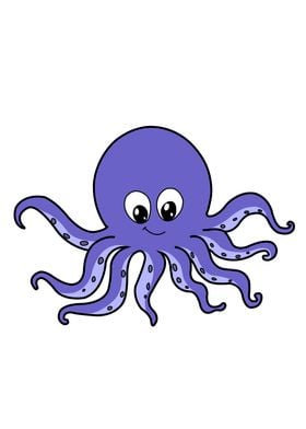 Octopus Cartoon Cute