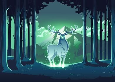 Mystical deer Fantasy