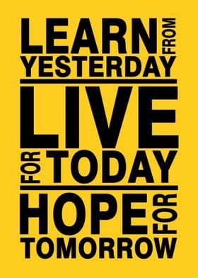 Learn Today Hope Tomorrow