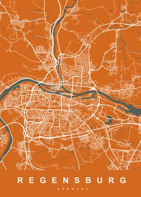 MAP REGENSBURG GERMANY