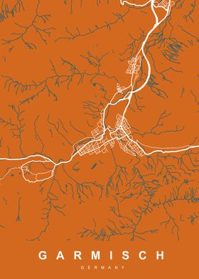 MAP GARMISCH GERMANY