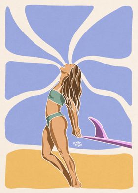Surf woman