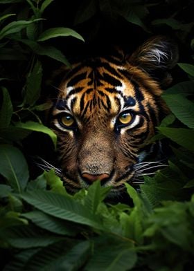 Tiger In The Jungle