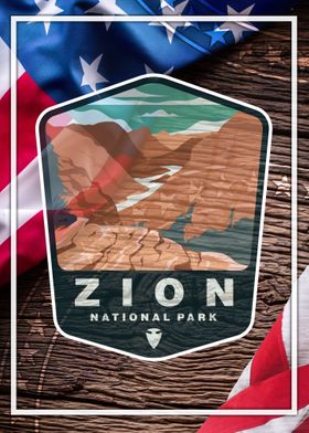 Zion Badge Poster