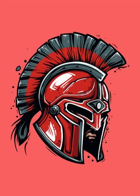 Spartan Helmet warrior