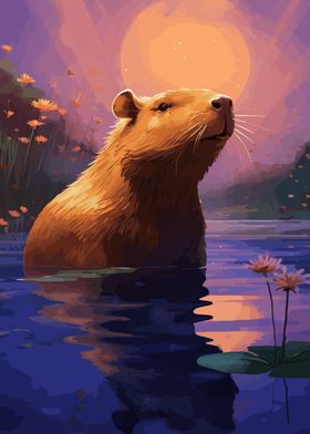 Peaceful Capybara