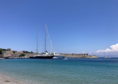 Rhodos harbor