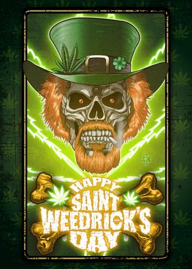 Saint Patrick Skull Weed