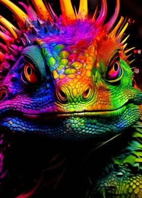 Colorful Iguana