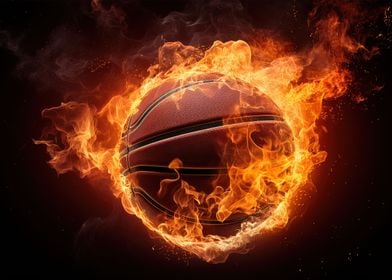 Fireball Basketball Burn