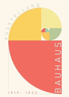 Poster Bauhaus Fibonacci