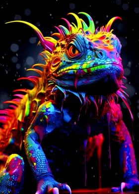 Colorful Iguana