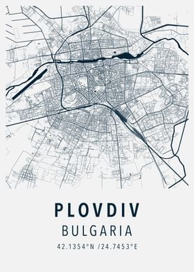 plovdiv simple map