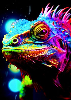 Colorful Iguana