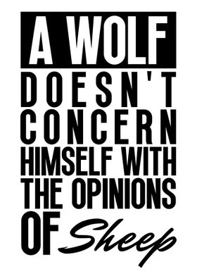 Wolf Motivation Quote