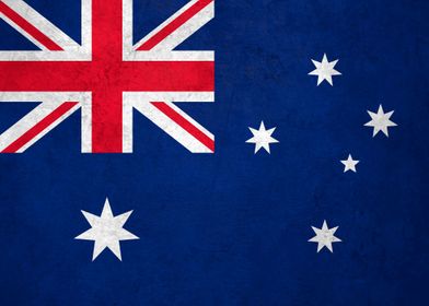 Flag of Australia on Wall