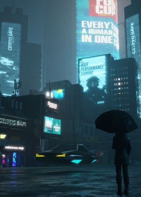 cyberpunk city