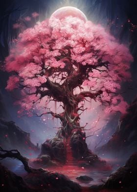 Pink Magical Sakura Tree