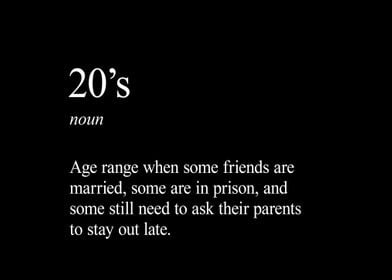 Define 20s