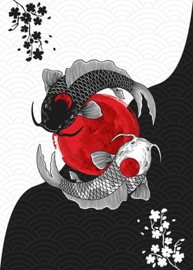 Koi Fish Yin Yang