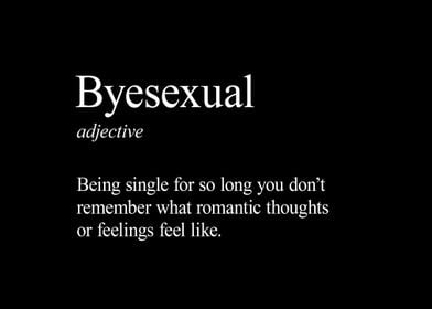 Define Byesexual