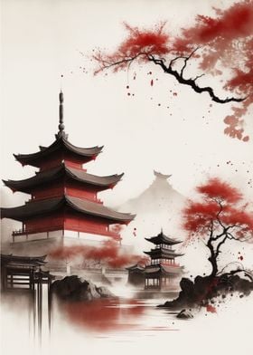 Japanese Ink Wash Painting