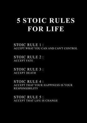 5 Stoic Rules For Life