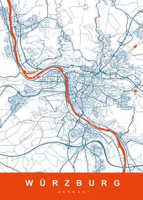 MAP WURZBURG GERMANY